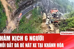 Cận cảnh vụ tai nạn thảm khốc trên đèo Khánh Lê khiến 6 người thiệt mạng