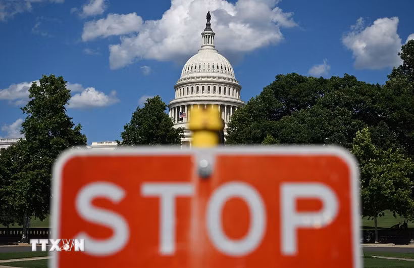 Tòa nhà Quốc hội Mỹ tại Washington, D.C. (Ảnh: THX/TTXVN phát)