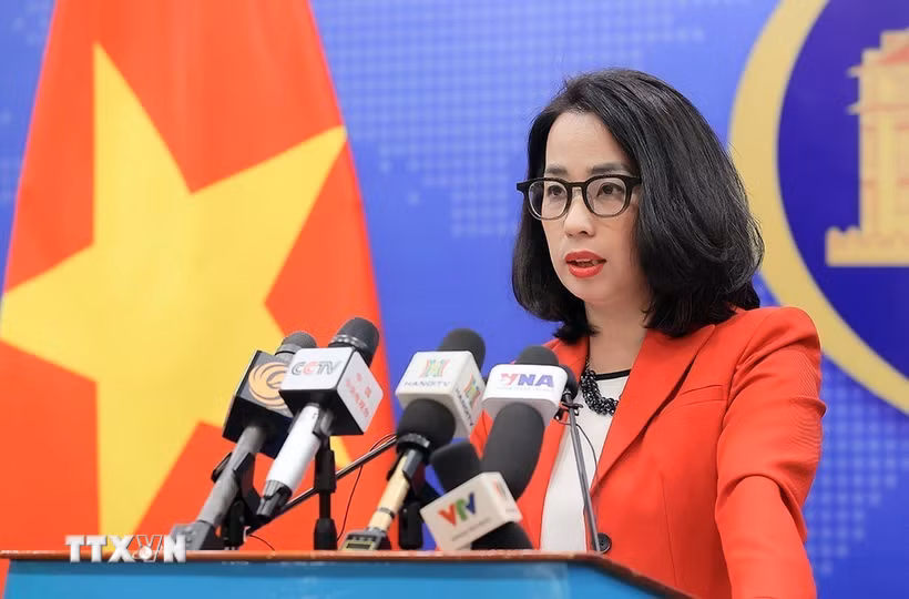 Người Phát ngôn Bộ Ngoại giao Phạm Thu Hằng. (Ảnh: An Đăng/TTXVN)