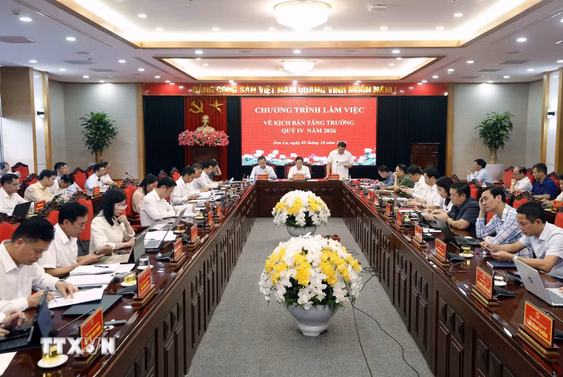 Quang cảnh chương trình làm việc. (Ảnh: Quang Quyết/TTXVN)