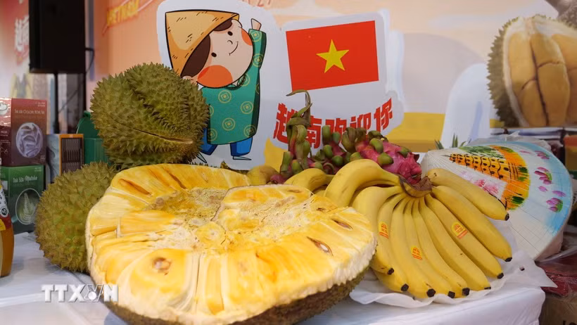 Mít, sầu riêng, chuối là một trong những loại trái cây của Việt Nam được người dân Trung Quốc ưa thích. (Ảnh: Quang Hưng/TTXVN)