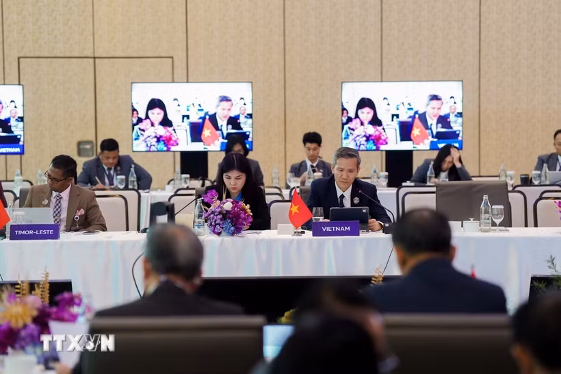 Thứ trưởng Bộ Nội vụ Việt Nam Cao Huy, Trưởng đoàn Đại biểu Việt Nam tham dự Hội nghị. (Ảnh TTXVN phát)