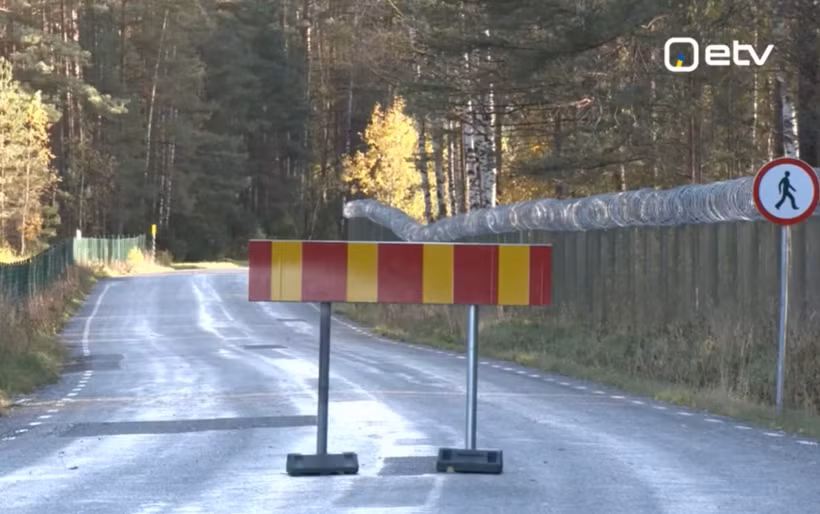 Lực lượng biên phòng Estonia thông báo đóng cửa tuyến đường đi qua khu vực Saatse Boot thuộc lãnh thổ Nga. (Nguồn: ERR)