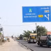 Thi công nút giao tại đoạn qua xã Ea Knuếc, tỉnh Đắk Lắk. (Ảnh: Tuấn Anh/TTXVN)