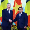 Chiều 1/4, tại Hà Nội, Thủ tướng Phạm Minh Chính hội kiến Nhà Vua Vương quốc Bỉ Philippe thăm cấp Nhà nước đến Việt Nam. (Ảnh: Dương Giang/TTXVN)