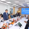 Đại diện đoàn công tác Việt Nam phát biểu tại Diễn đàn, nhấn mạnh mục tiêu biến các cơ hội đối thoại thành những dự án hợp tác thực chất giữa cộng đồng doanh nghiệp hai nước. (Ảnh: TTXVN phát)