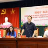 Ông Trần Mạnh Lợi, Ủy viên Ban Thường vụ Tỉnh ủy, Trưởng ban Tuyên giáo và Dân vận Tỉnh ủy, phát biểu tại buổi họp báo. (Nguồn: Cổng Thông tin điện tử Đảng Cộng sản Việt Nam)