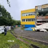 Một nhà trẻ bị hư hại sau trận động đất ở Petropavlovsk-Kamchatka, Nga, ngày 30/7/2025. (Ảnh: THX/TTXVN)