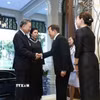 Chiều 28/5/2026, tại Hoàng cung ở Thủ đô Bangkok, Tổng Bí thư, Chủ tịch nước Tô Lâm và Phu nhân Ngô Phương Ly hội kiến Nhà Vua Maha Vajiralongkorn và Hoàng hậu Thái Lan. (Ảnh: TTXVN phát)