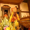 Bảo vật quốc gia tượng Phật Mẫu Man Nương tại chùa Tổ (Phúc Nghiêm tự). (Ảnh: Thanh Thương/TTXVN)