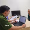 Đối tượng Nguyễn Tiến Nam tại Cơ quan Công an. (Ảnh: TTXVN phát)
