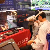 Không gian trưng bày triển lãm tại Hội thảo “Bán dẫn và Công nghệ cao Đà Nẵng 2026” do Ủy ban Nhân dân thành phố Đà Nẵng tổ chức. (Ảnh: Khoa Chương/TTXVN)