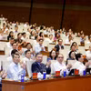 Tổng Bí thư, Chủ tịch nước Tô Lâm và đại biểu dự hội nghị tại điểm cầu trung tâm - Hội trường Diên Hồng, Nhà Quốc hội (Hà Nội). (Ảnh: Thống Nhất/TTXVN)