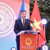 Đại sứ Dương Hoài Nam phát biểu tại buổi lễ. (Nguồn: VOV)