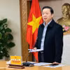 Phó Thủ tướng Trần Hồng Hà, Phó Trưởng ban thường trực Ban Chỉ đạo Phòng thủ dân sự quốc gia phát biểu chỉ đạo tại cuộc họp. (Ảnh: Việt Đức/TTXVN)