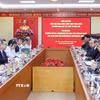 Quang cảnh buổi làm việc. (Ảnh: Phương Hoa/TTXVN)