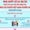 Nghị quyết số 23-NQ/TW về công tác người Việt Nam ở nước ngoài