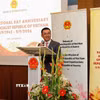 Đại sứ Vũ Lê Thái Hoàng phát biểu tại lễ kỷ niệm. (Ảnh: TTXVN phát)