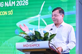 Thứ trưởng Bộ Nông nghiệp và Môi trường Nguyễn Hoàng Hiệp phát biểu tại diễn đàn. (Ảnh: BTC)