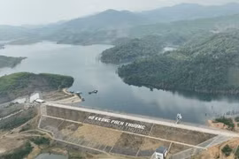 Hồ chứa nước Krông Pách Thượng. (Ảnh: Phương Chi)