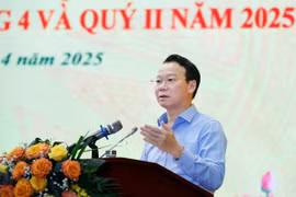 Bộ trưởng Bộ Nông nghiệp và Môi trường Đỗ Đức Duy phát biểu tại Hội nghị giao ban công tác quý I/2025. (Ảnh: Khương Trung)