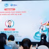 Giáo sư Nguyễn Viết Tiến - Chủ tịch Hội Phụ Sản Việt Nam, Nguyên Thứ trưởng Thường trực Bộ Y tế phát biểu tại buổi Tọa đàm. (Ảnh: PV/Vietnam+)