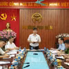 Đoàn kiểm tra liên ngành làm việc tại thành phố Hà Nội. (Ảnh: PV/Vietnam+)