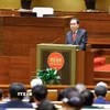 Chủ tịch Quốc hội khoá XV Trần Thanh Mẫn phát biểu khai mạc Kỳ họp thứ Nhất, Quốc hội khóa XVI. (Ảnh: Doãn Tấn/TTXVN)