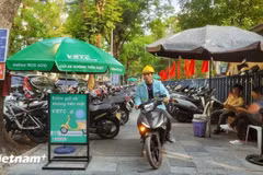Một điểm trông giữ xe. (Ảnh minh họa. Nguồn: Vietnam+)
