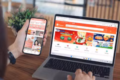 Người dùng chỉ nên mua sắm tại ứng dụng chính thức của sàn TMĐT. (Ảnh: PV/Vietnam+)