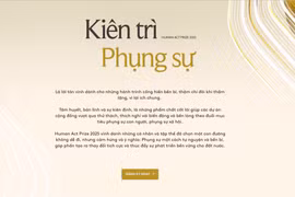 Cổng thông tin đề cử, đăng ký dự án tham dự Giải thưởng Hành động vì cộng đồng-Human Act Prize đã chính thức mở. (Ảnh: PV/Vietnam+)