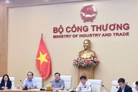 Bộ Công Thương tổ chức Hội nghị tham vấn chính sách Dự án Luật Giao dịch hàng hóa phái sinh. (Ảnh: PV/Vietnam+)