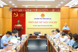 Hội đồng Tiền lương quốc gia họp phiên thứ nhất năm 2025. (Ảnh: CT/Vietnam+)