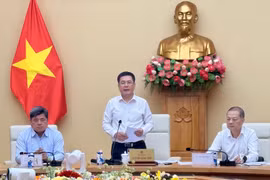 Bộ trưởng Bộ Công Thương Nguyễn Hồng Diên phát biểu tại hội nghị. (Ảnh: PV/Vietnam+)