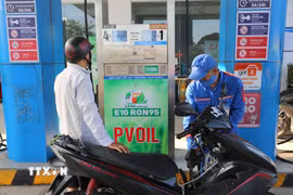 Kinh doanh xăng sinh học. (Ảnh: Minh Thu/TTXVN)