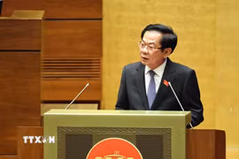 Bộ trưởng Bộ Nội vụ Đỗ Thanh Bình phát biểu. (Ảnh: Minh Đức/TTXVN)