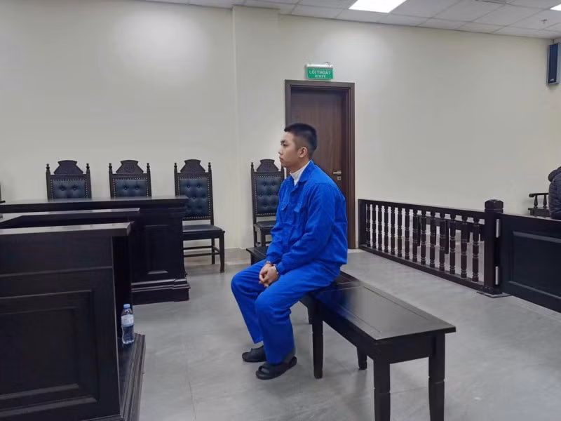 Bị cáo Cường tại phiên tòa ngày 6/1. (Nguồn: Công An Nhân dân)