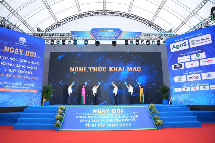 Khai mạc Ngày hội khoa học, công nghệ, đổi mới sáng tạo và chuyển đổi số tỉnh Tây Ninh năm 2026. (Ảnh: Ban tổ chức)