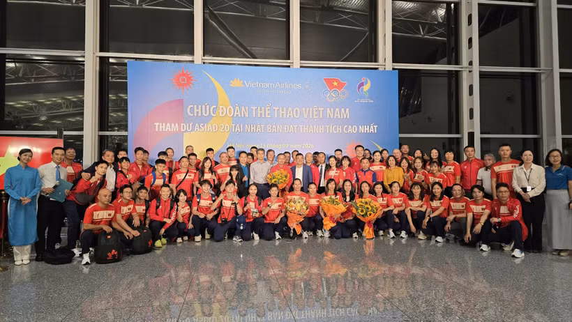 Đoàn Thể thao Việt Nam lên đường chinh phục đấu trường ASIAD 20. (Nguồn: BCP)