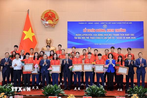 Hà Nội khen thưởng huấn luyện viên, vận động viên xuất sắc tại ASIAD 20