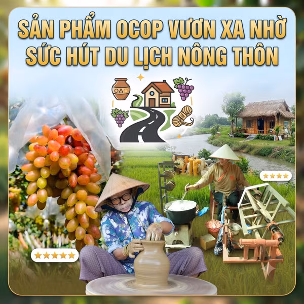 Sản phẩm OCOP vươn xa nhờ sức hút du lịch nông thôn