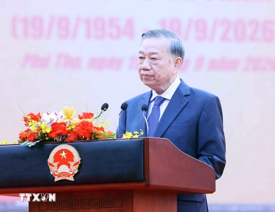 Tổng Bí thư, Chủ tịch nước Tô Lâm phát biểu. (Ảnh: Thống Nhất/TTXVN)
