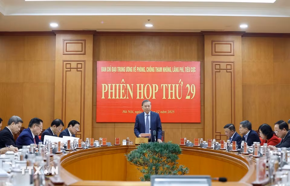 Tổng Bí thư Tô Lâm phát biểu. (Ảnh: Thống Nhất/TTXVN)