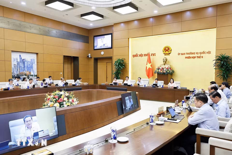 Chủ tịch Quốc hội Trần Thanh Mẫn phát biểu. (Ảnh: Doãn Tấn/TTXVN)