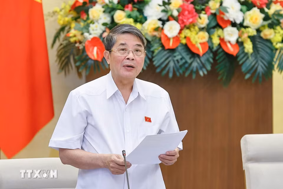 Phó Chủ tịch Quốc hội Nguyễn Đức Hải phát biểu. (Ảnh: Doãn Tấn/TTXVN)