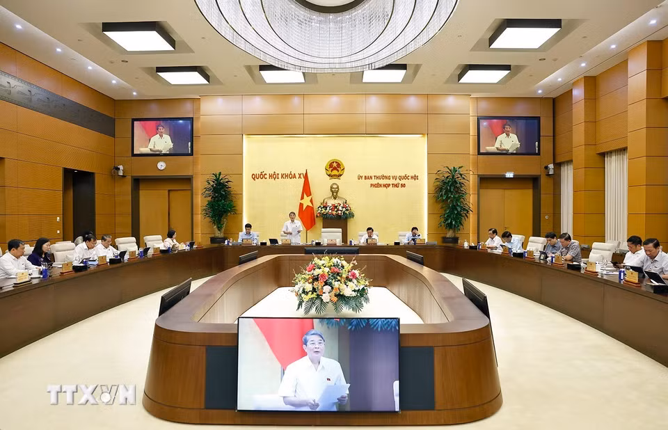 Phó Chủ tịch Quốc hội Nguyễn Đức Hải phát biểu. (Ảnh: Doãn Tấn/TTXVN)