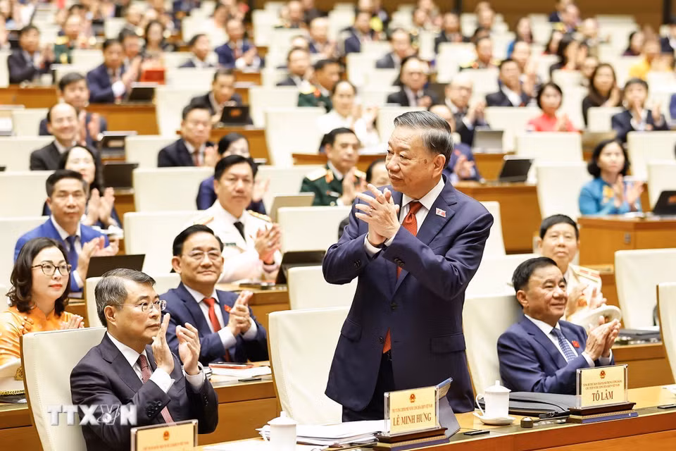 Tổng Bí thư, Chủ tịch nước Tô Lâm dự khai mạc Kỳ họp thứ hai, Quốc hội khóa XVI. (Ảnh: Doãn Tấn/TTXVN)