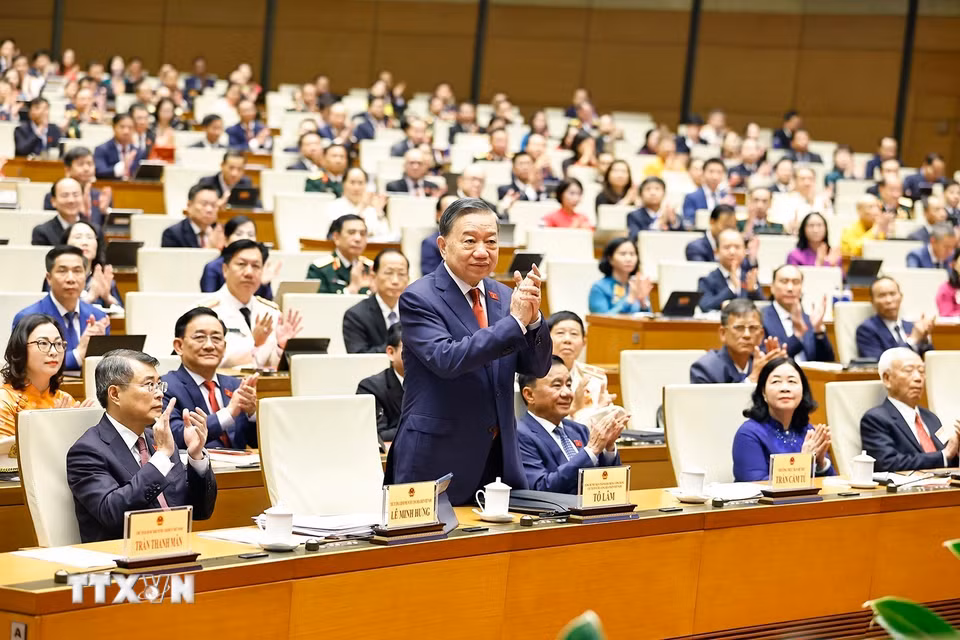 Tổng Bí thư, Chủ tịch nước Tô Lâm dự khai mạc Kỳ họp thứ hai, Quốc hội khóa XVI. (Ảnh: Doãn Tấn/TTXVN)