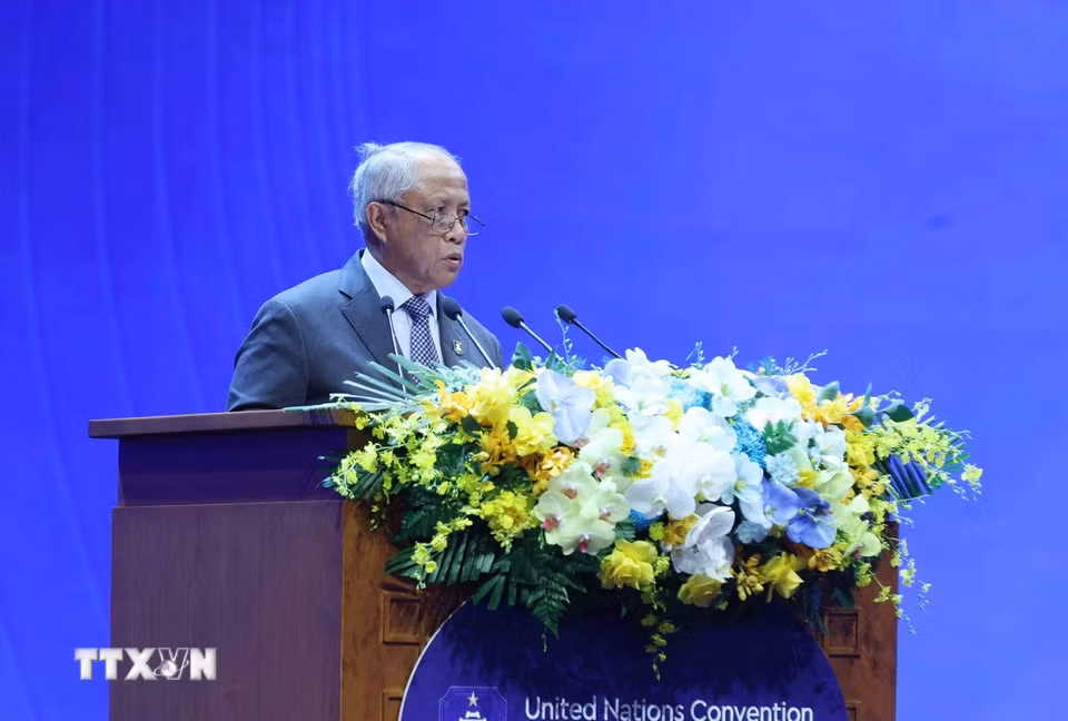 Đại diện Vương quốc Brunei Darussalam phát biểu tại Phiên thảo luận. (Ảnh: Phương Hoa/TTXVN)