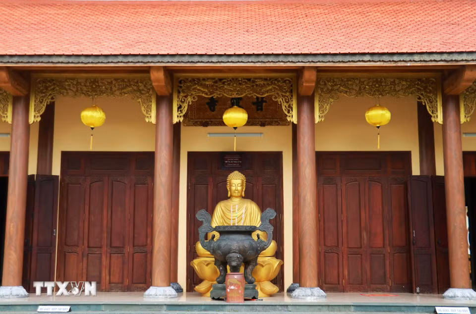 Chùa Cam Lộ được Liên hiệp các hội Unesco Việt Nam chứng nhận là Linh cổ tự của Việt Nam. (Ảnh: Tường Vi/TTXVN)